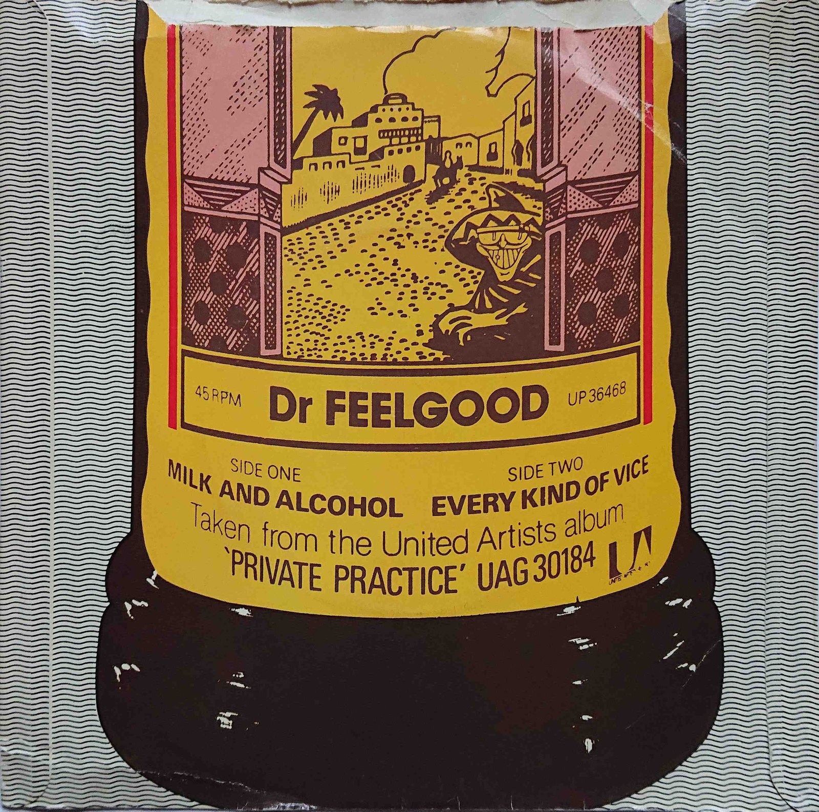 UP 36468 Milk and alcohol Dr Feelgood  Back cover of UP 36468